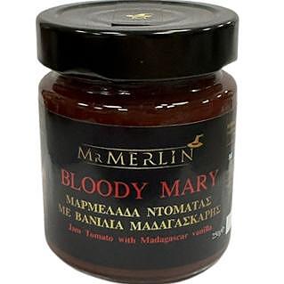 MR MERLIN BLOODY MARY ΜΑΡΜΕΛΑΔΑ ΝΤΟΜΑΤΑ ΜΕ ΒΑΝΙΛΙΑ ΜΑΓΑΔΑΣΚΑΡΗΣ 250gr