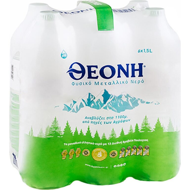 ΘΕΟΝΗ ΦΥΣΙΚΟ ΜΕΤΑΛΛΙΚΟ ΝΕΡΟ PET (1,5L x 6) ΚΙΒΩΤΙΟ