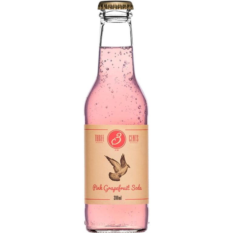 THREE CENTS PINK GRAPEFRUIT SODA 200ml